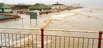 Flooding of Marine Drive 1989