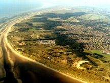 Sefton Coast woodland aerial photograph